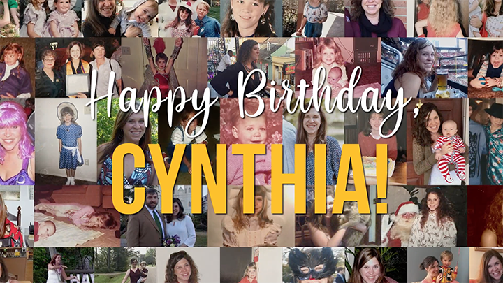 Happy 40th Birthday, Cynthia!